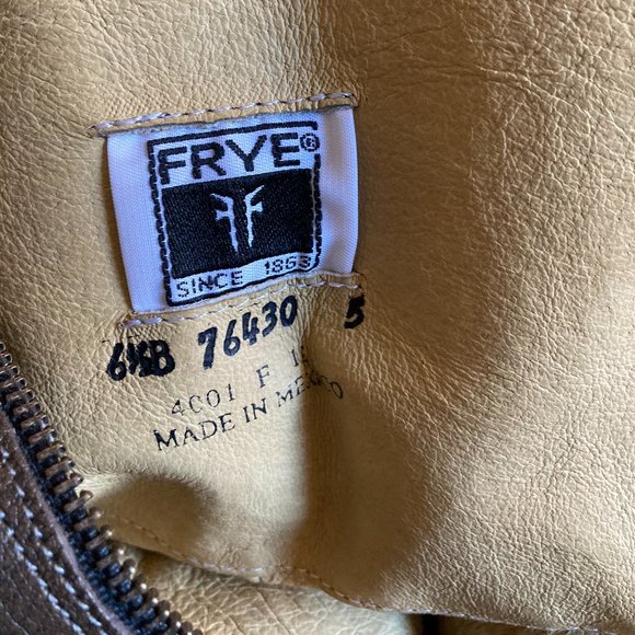 Frye Melissa tall leather boot with back zipper, flat / low heel (size 6.5B) - Picture 7 of 14